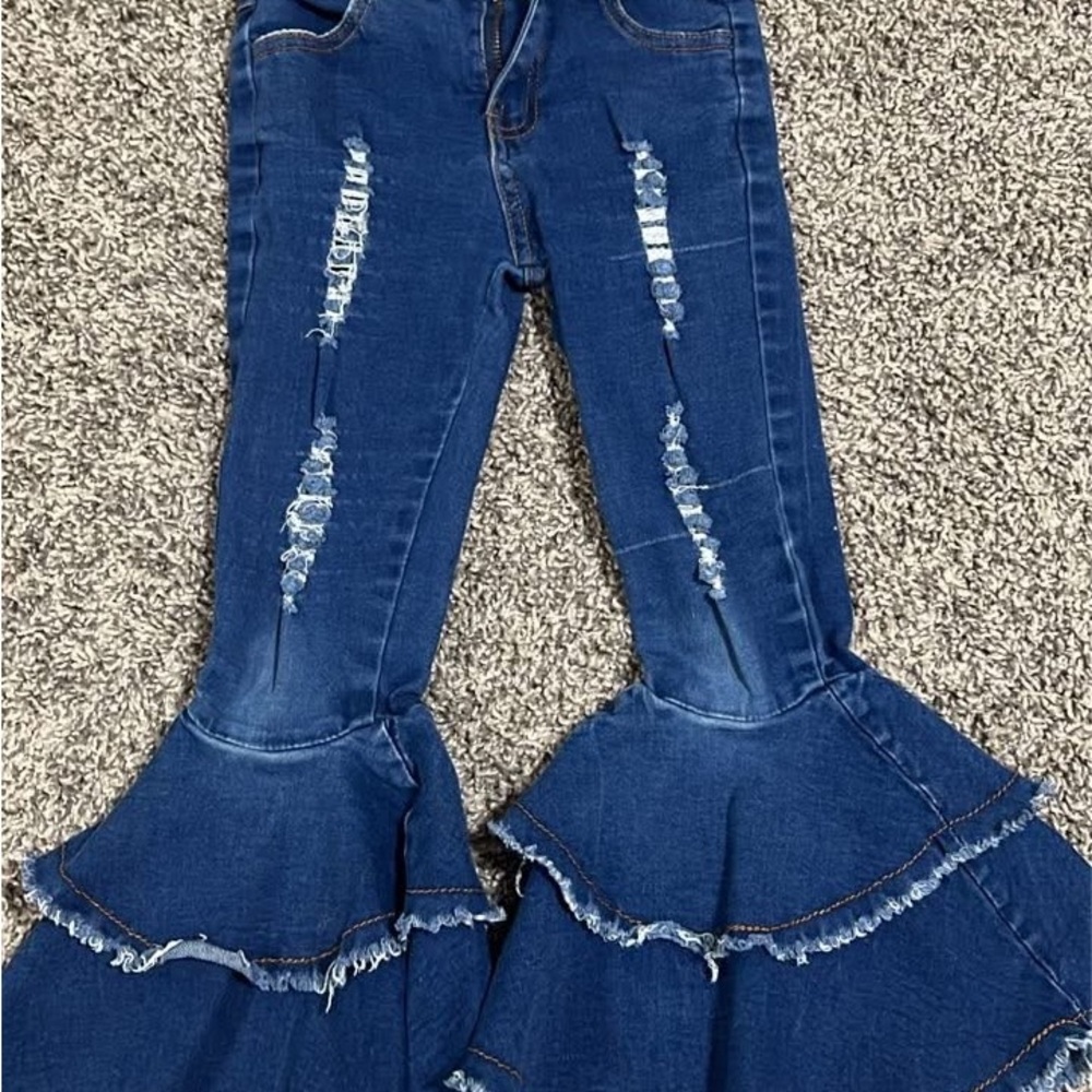 Women's Blue Flared Jeans
